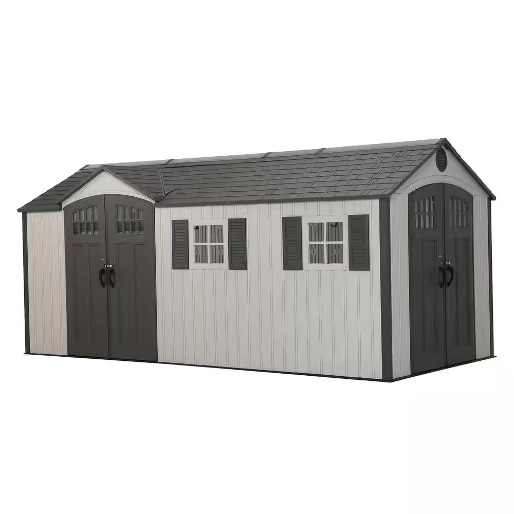 17.5 Ft. W X 8 Ft. D Resin Outdoor Storage Shed (127.5 Sq. Ft.)