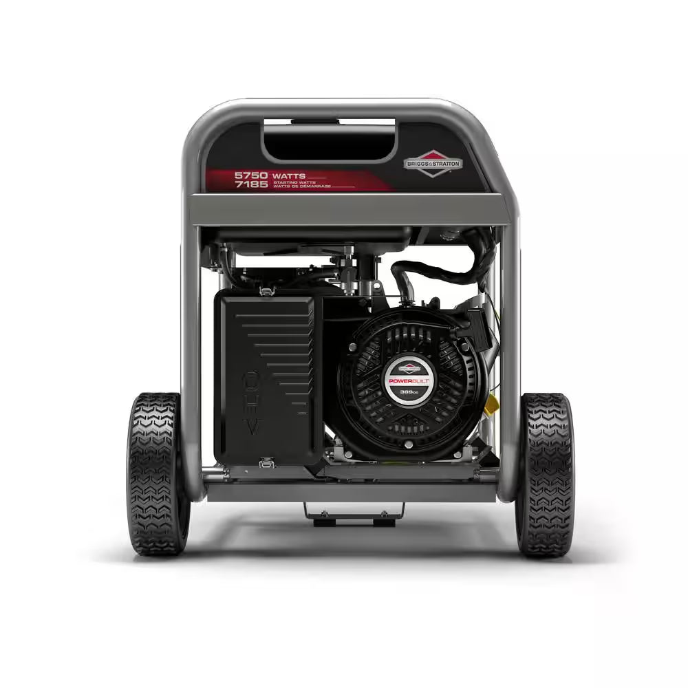 5,750-Watt Recoil Start Gasoline Powered Portable Generator with B&S OHV Engine Featuring CO Guard