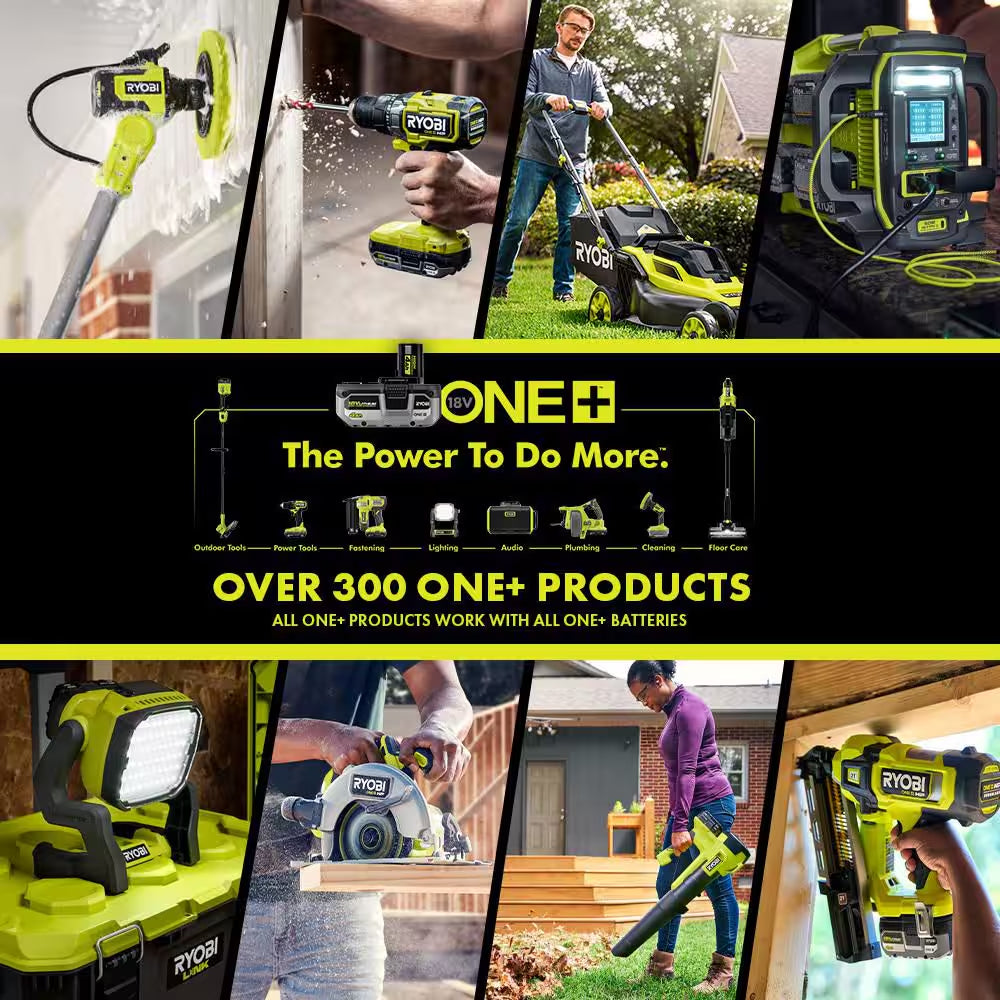 ONE+ HP 18V Brushless Cordless Attachment Capable 15" Trimmer and Blower Combo Kit W/ Pruner, 4.0 Ah Battery & Charger