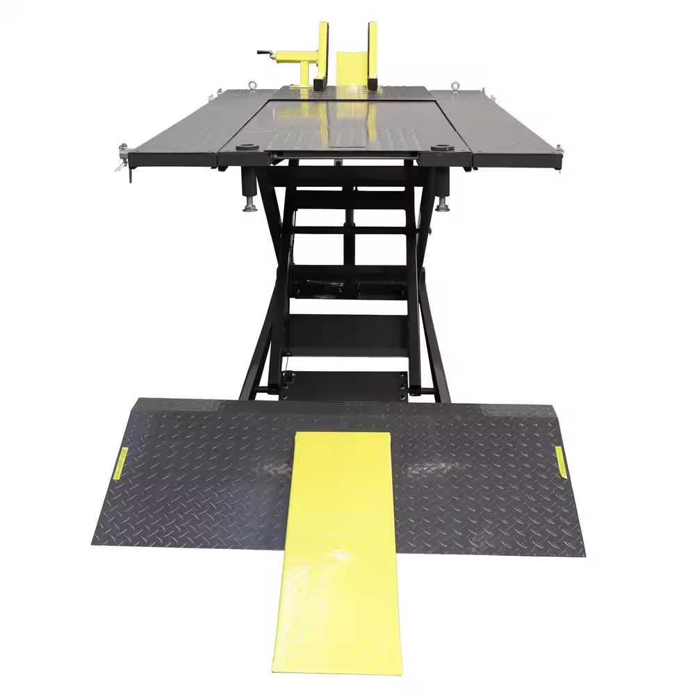 RML-1500XL Deluxe Extended Motorcycle and ATV Lift Platform with Front Wheel Vise, 1500 Lb. Capacity