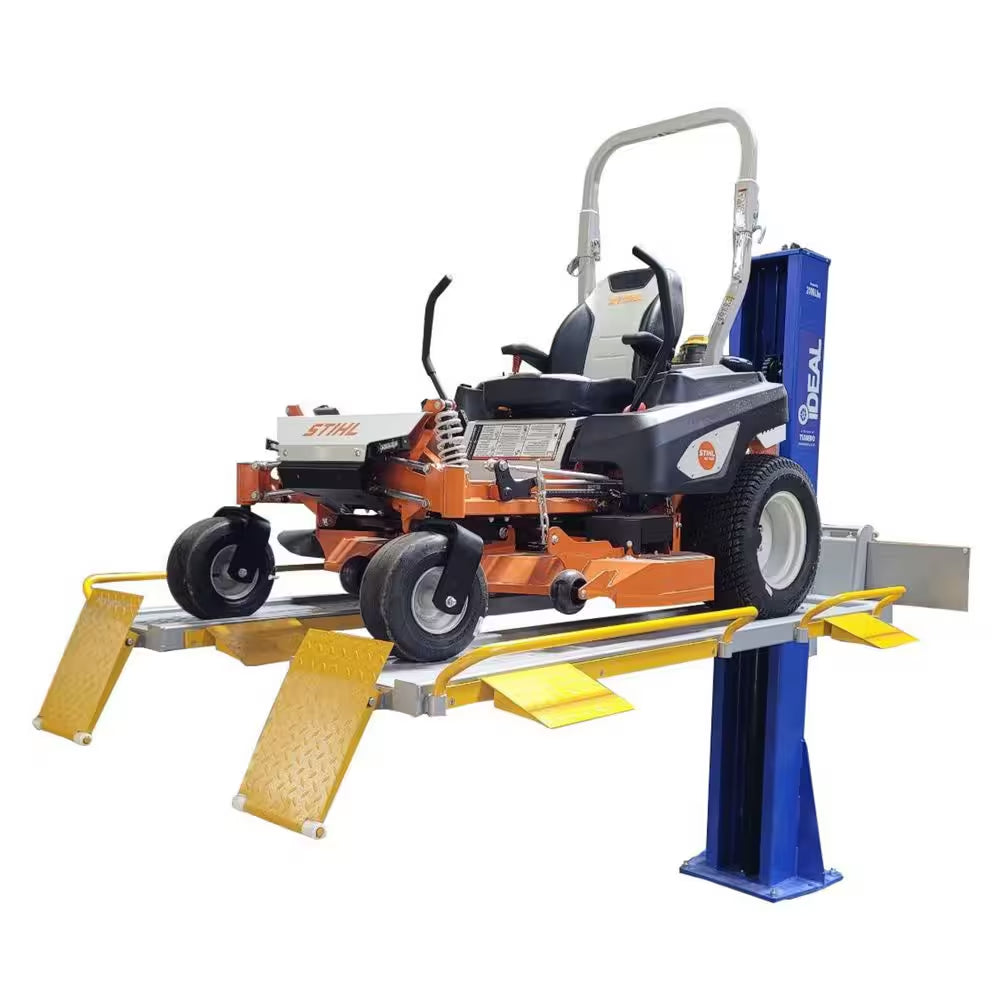 Ideal Single Column UTV and Mower Storage/ Service Lift 2,000 Lbs.
