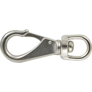 3/4 In. X 4-3/8 In. Stainless Steel round Swivel Eye Quick Snap (3-Pack)