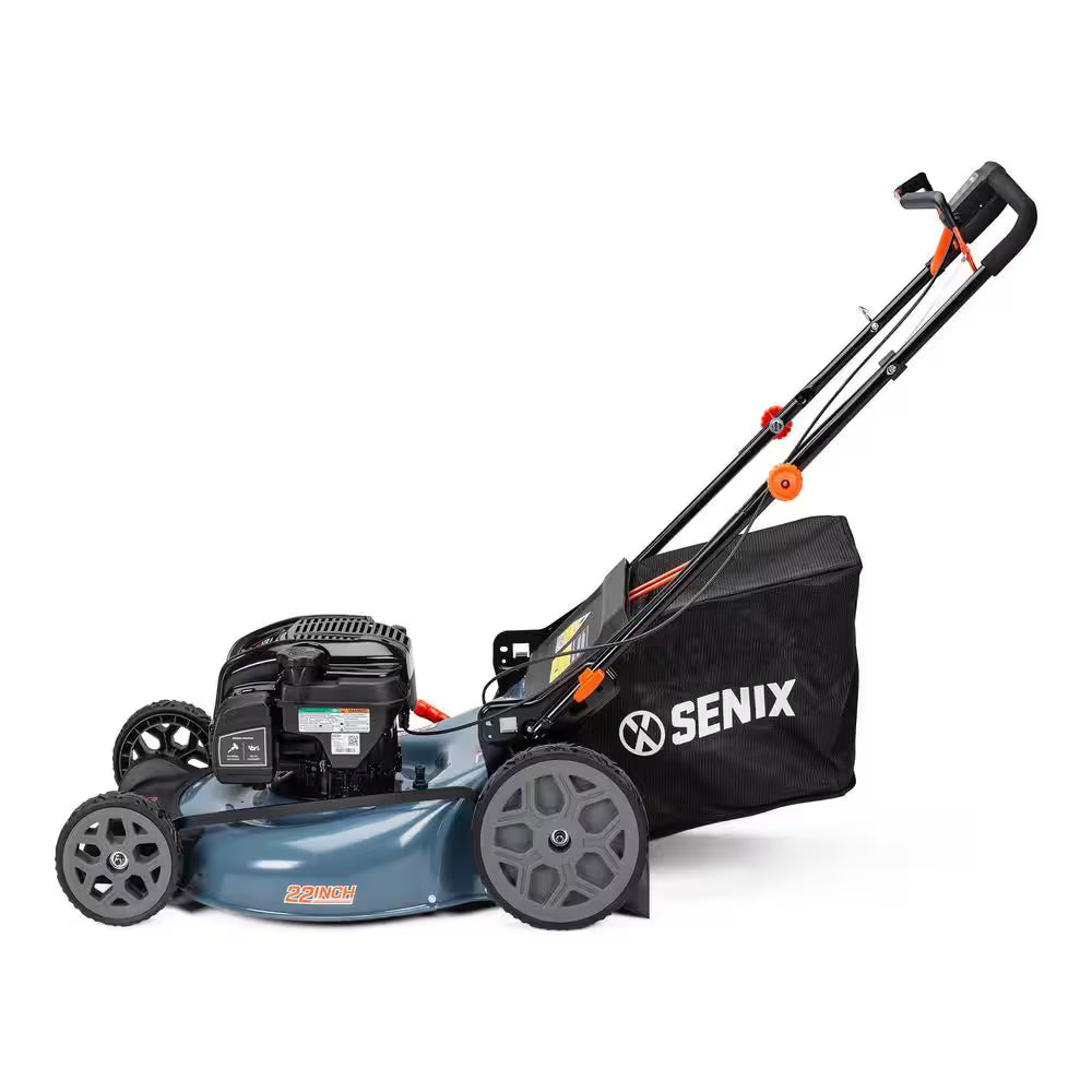 22 In. 163Cc 4-Cycle Briggs & Stratton Engine Gas Self-Propelled Lawn Mower with 3-In-1 Mulching Bagging Side Discharge