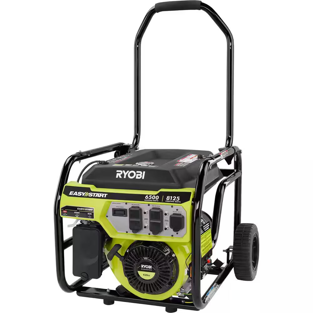 8125/6500-Watt Gas Powered Portable Generator with CO Detect Shutdown Sensor for Storms and Jobsites