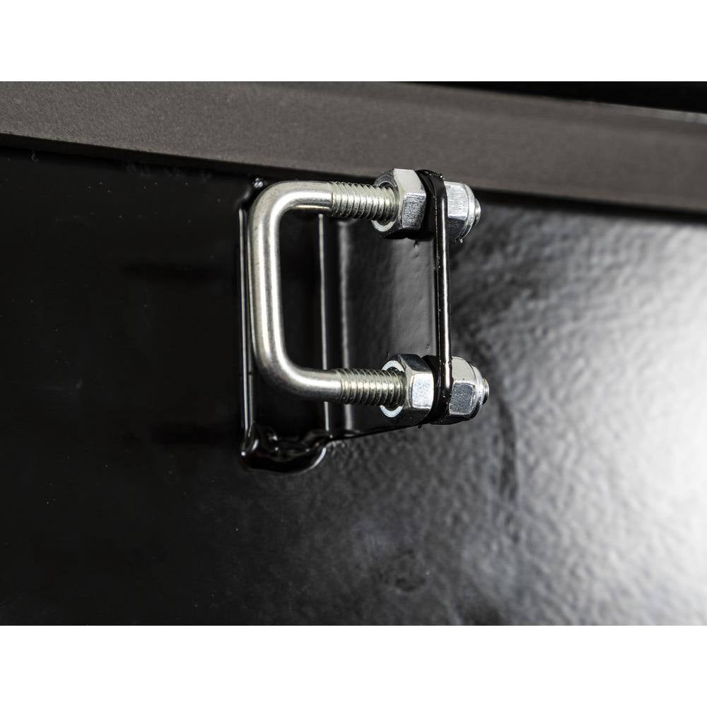16 In. X 16 In. X 49 In. Gloss Black Steel Trailer Tongue Truck Tool Box