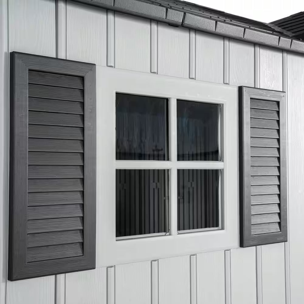 15 Ft. W X 8 Ft. D Resin Outdoor Storage Shed with Double Door (120 Sq. Ft.)
