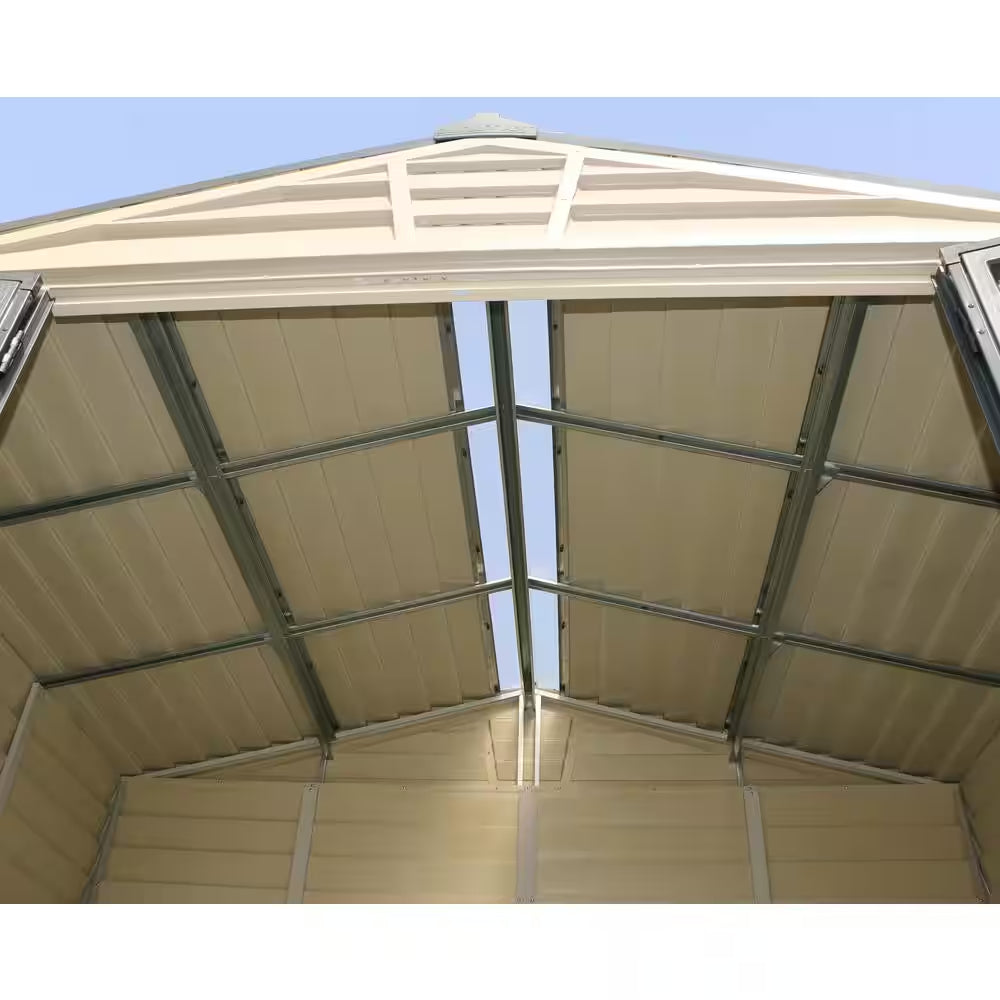 Storemax 10 Ft. X 8 Ft. Gray Vinyl Storage Plastic Shed 85 Sq. Ft.