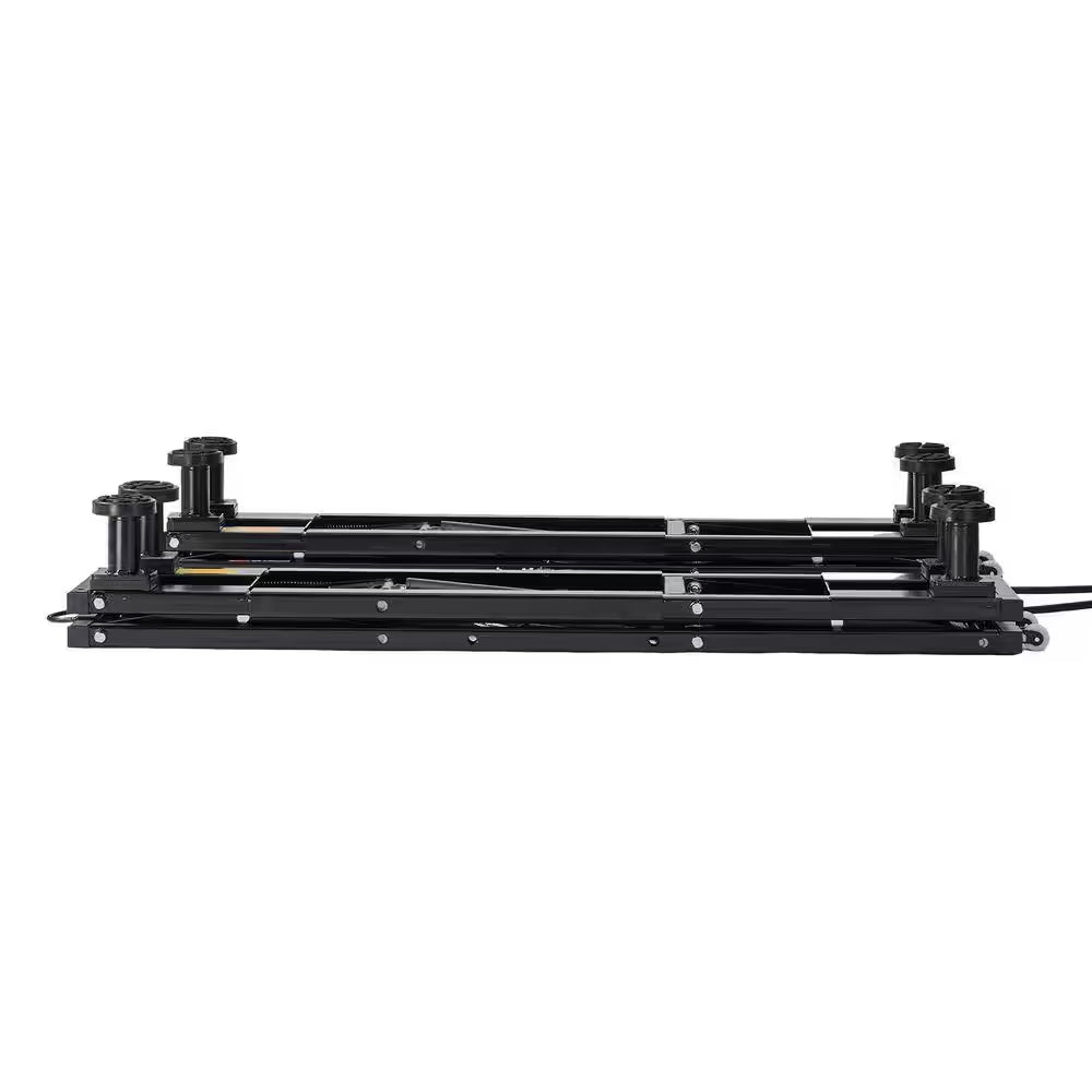 9000 Lbs. Portable Car Lift, Durable Steel Frame with 28 In. Max Height, 120-Volt Power Unit and Rubber Pads for Garage