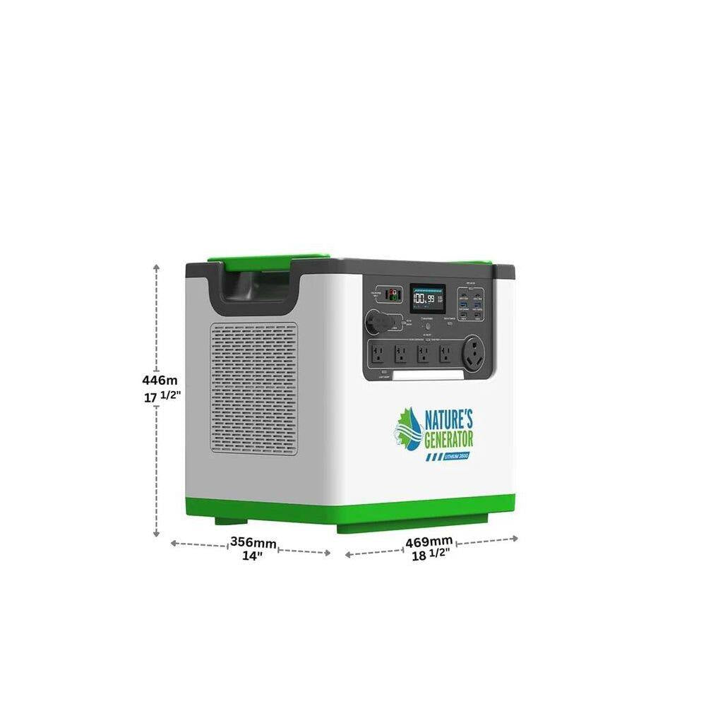 3600W Output/7200W Peak Push-Button Start 6144Wh Solar Generator Kit, for Home Emergency Backup, RV and Off-Grid Use
