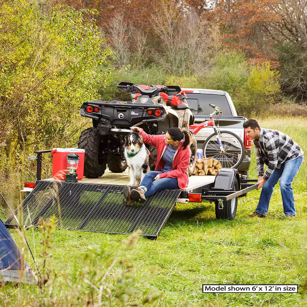 5 Ft. X 10 Ft. Wood Floor Utility Trailer Kit W/ Patented Pivot down Rail System