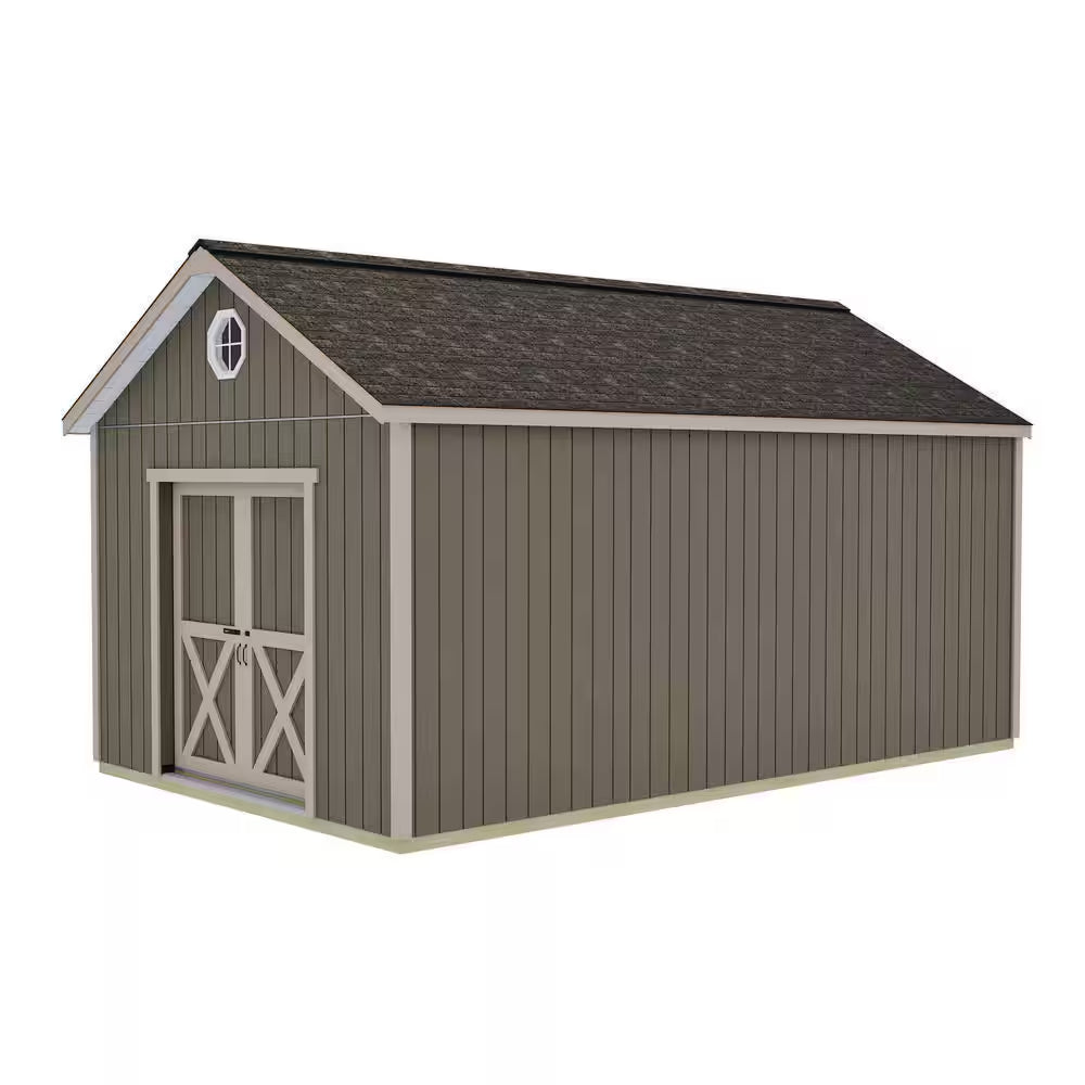 Shedquarters 12 Ft. X 20 Ft. Wood Shed Kit with Sliding Door and Tons of Space (240 Sq. Ft.)