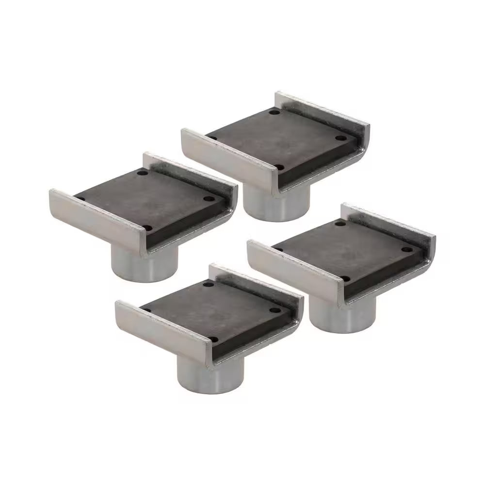 Frame Cradle Pads with 60Mm Pin for 2 Post Lifts with up to 10,000 Lb. Capacity, 4.3 In. between Flanges (Set of 4)