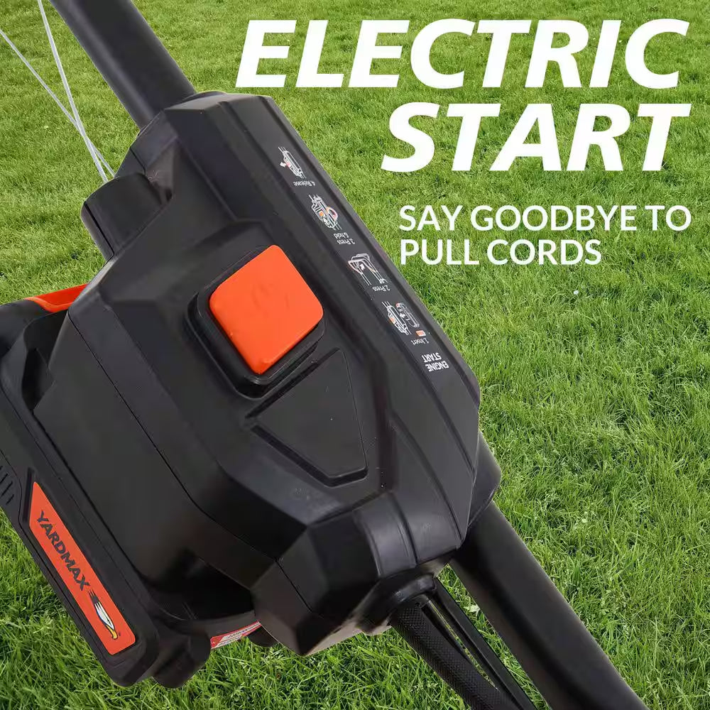 24 In. 201Cc Electric Start SELECT PACE 6 Speed CVT High Wheel RWD 3-In-1 Gas Walk behind Self Propelled Lawn Mower