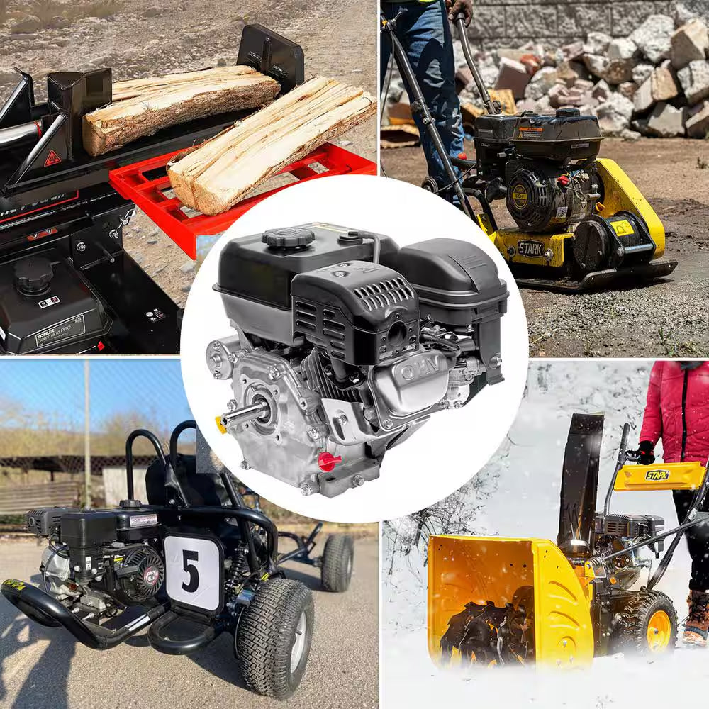 7.5 HP 212CC OHV EPA Electric Start Horizontal Shaft Gas Engine