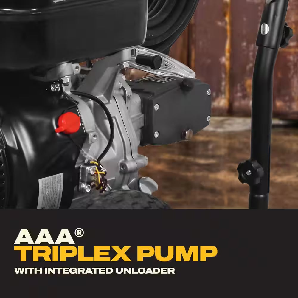 4400 PSI 4.0 GPM Gas Pressure Washer with 420Cc Engine, Triplex Pump, Commercial Cold Water Power Washer