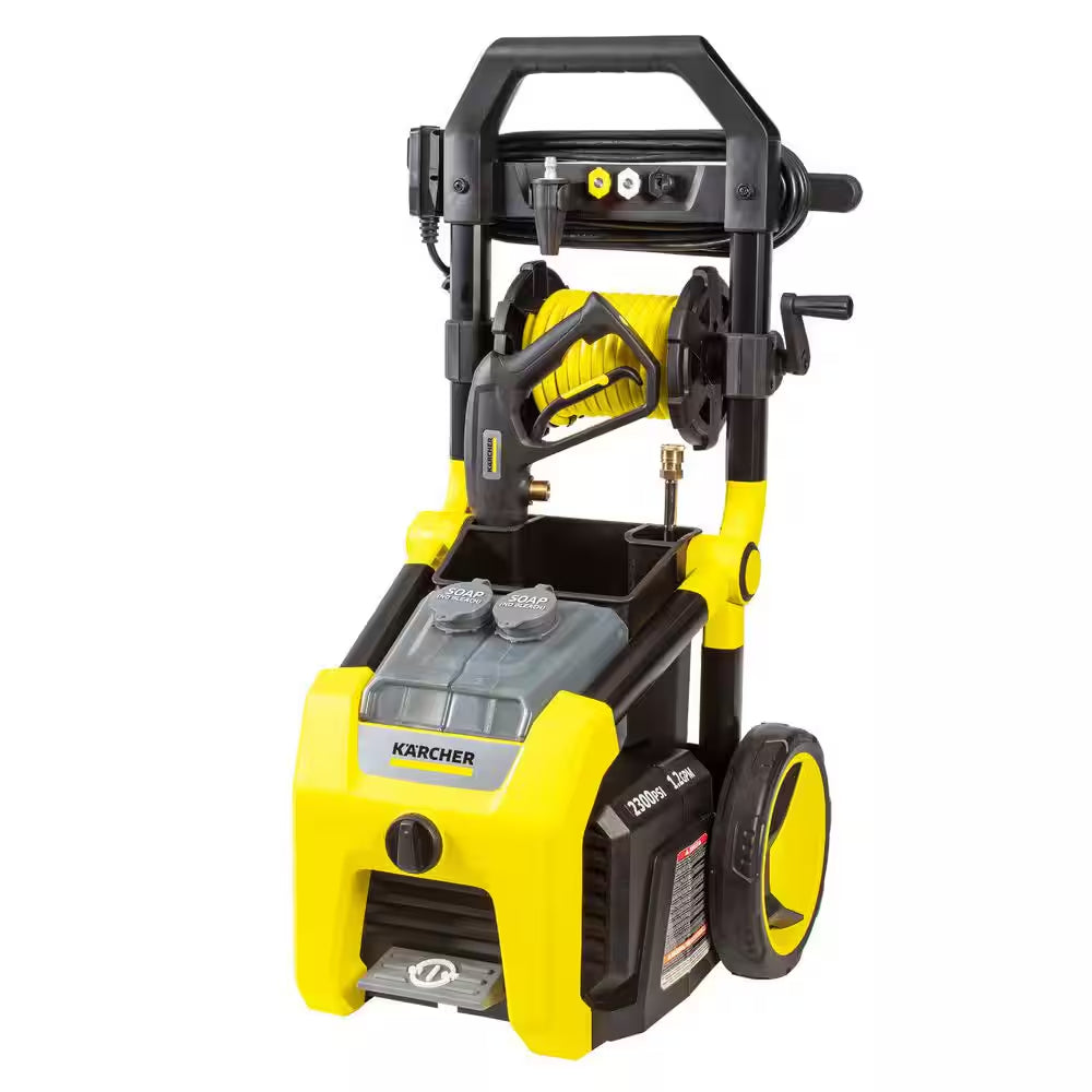 2300 PSI 1.2 GPM K2300PS Electric Power Pressure Washer with Turbo, 15-Degree, 40-Degree and Soap Nozzles