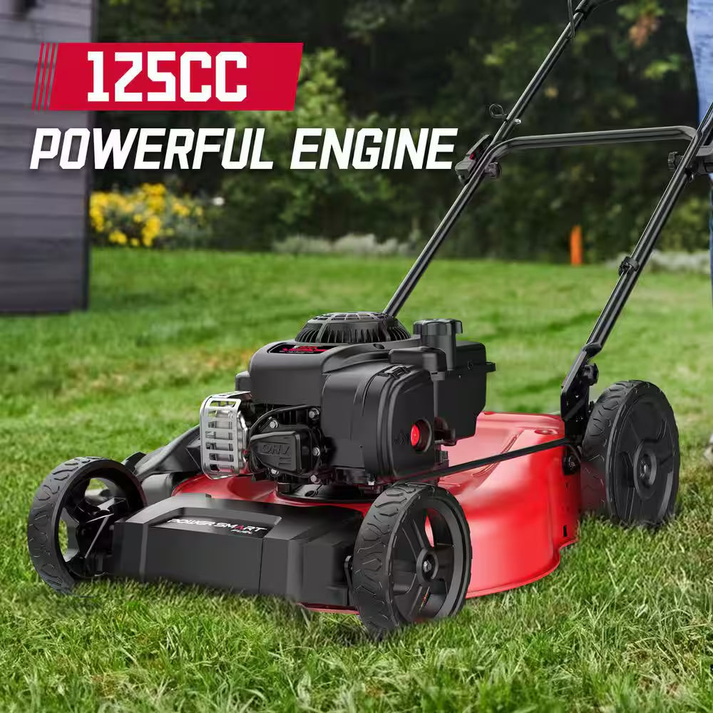 21 In. 2-In-1 125Cc Gas Push Mower, Briggs and Stratton Engine, Quick Start, 6-Position Height Adjustment