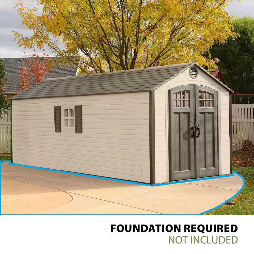 8 Ft. X 20 Ft. Resin Storage Shed