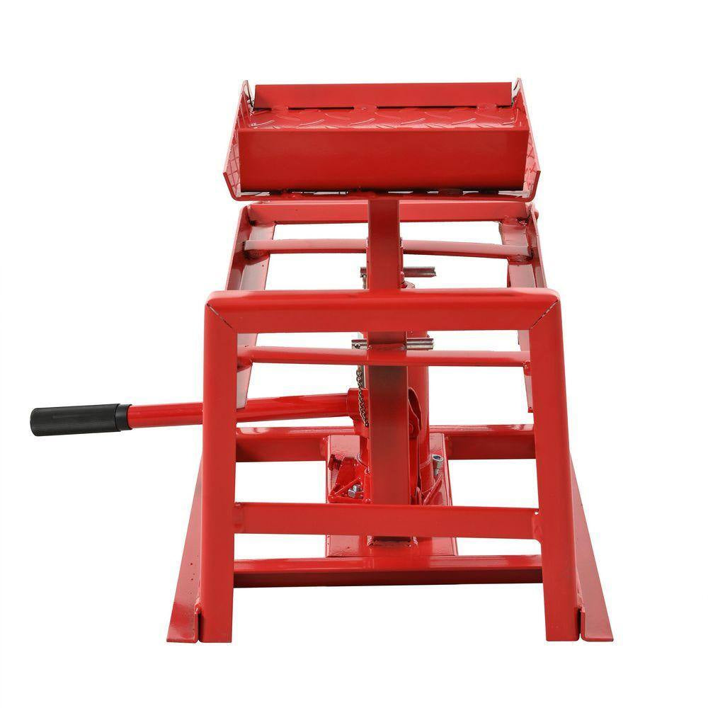 5-Ton Auto Car Truck Service Ramps Lifts Hydraulic Car Lifts 10000 Lb. Capacity (2 Pack) Red