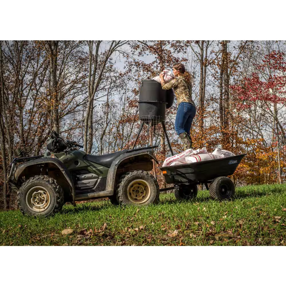 Stockman 15 Cu. Ft. - 17 Cu. Ft. Lift-Assist and Swivel ATV Dump Cart with Ztr-Grade OTR Tires