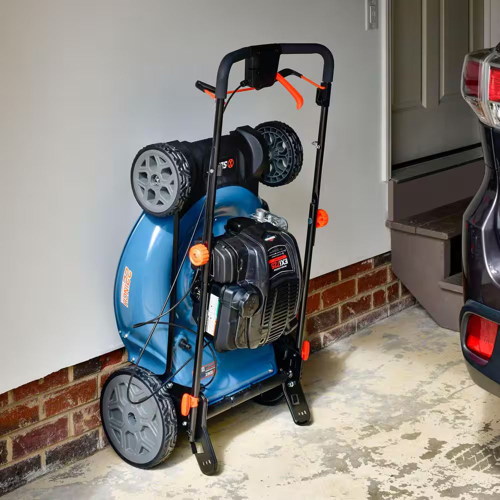 22 In. 163Cc 4-Cycle Briggs & Stratton Engine Gas Self-Propelled Lawn Mower with 3-In-1 Mulching Bagging Side Discharge
