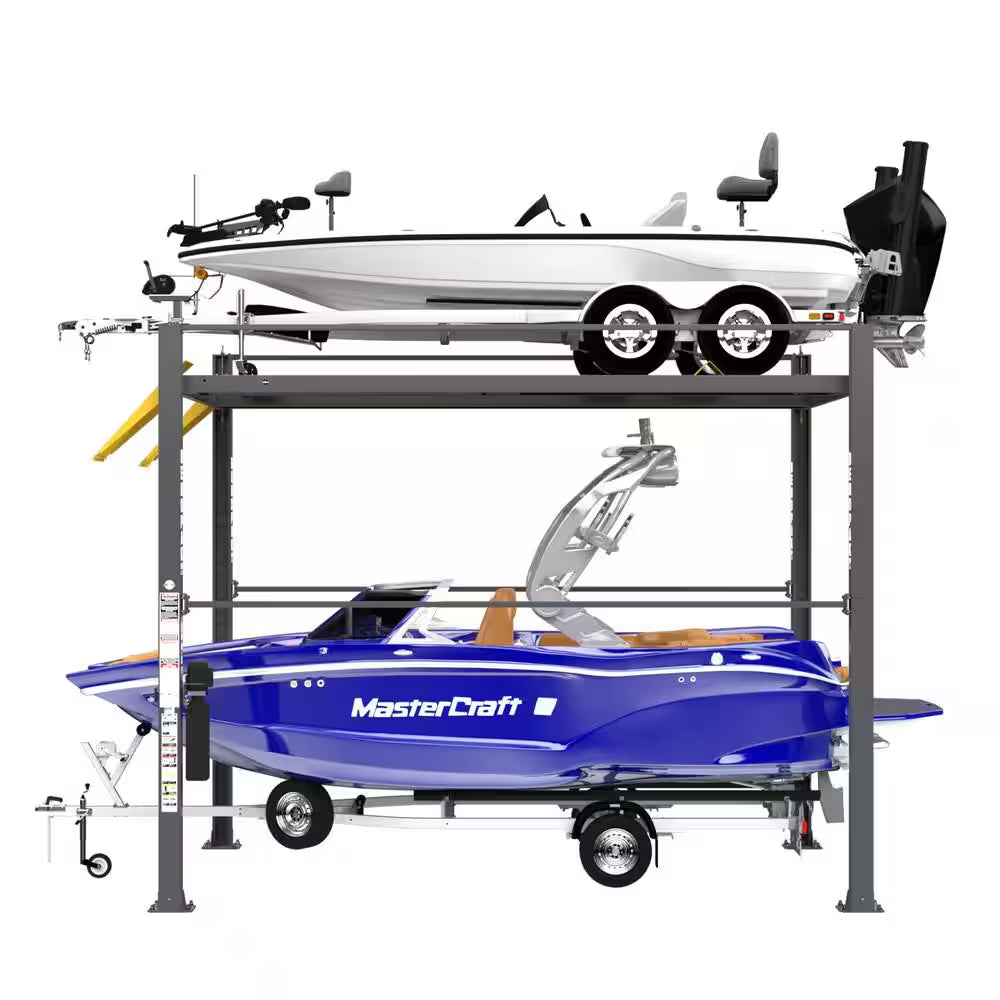 HD-7500PBX 4 Post Car Lift, Vehicle and Boat Storage Lift, with 7500 Lb. Capacity and 144 In. Rise