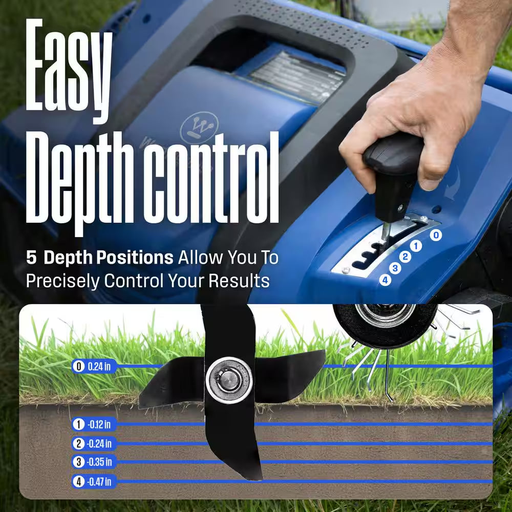 16 In. 15 Amp Corded Electric Dethatcher and Aerator with 14.5 Gal. Collection Bag