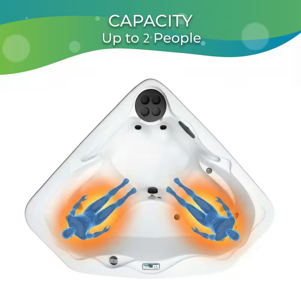 LS300 plus 2-Person 17-Jet 110-Volt Plug and Play Spa with Multi-Color Underwater LED Light
