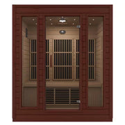 3-Person Indoor Hemlock Wood FAR Infrared Sauna with Low EMF Infrared Panel Heater, Touch Control Panel and Bluetooth