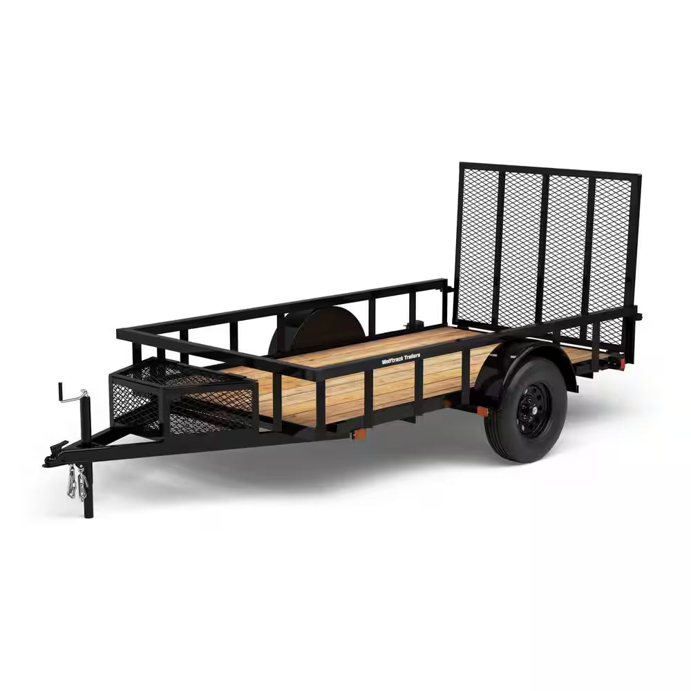 5.5 Ft. X 10 Ft. Utility Trailer, Wood Floor, 2076 Lb. Payload Capacity