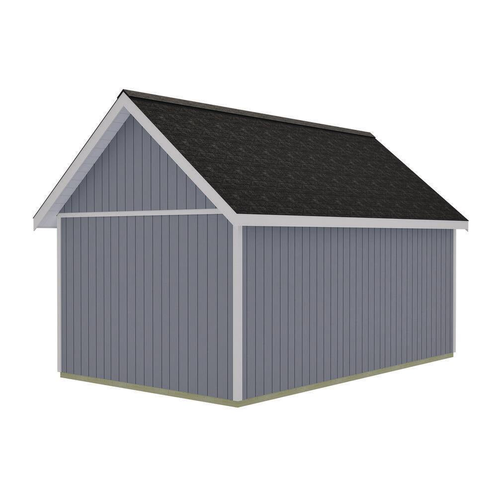 Planner'S Paradise 12 Ft. X 20 Ft. Wood Shed Kit with Space Savings Sliding Doors and Loft (240 Sq. Ft.)