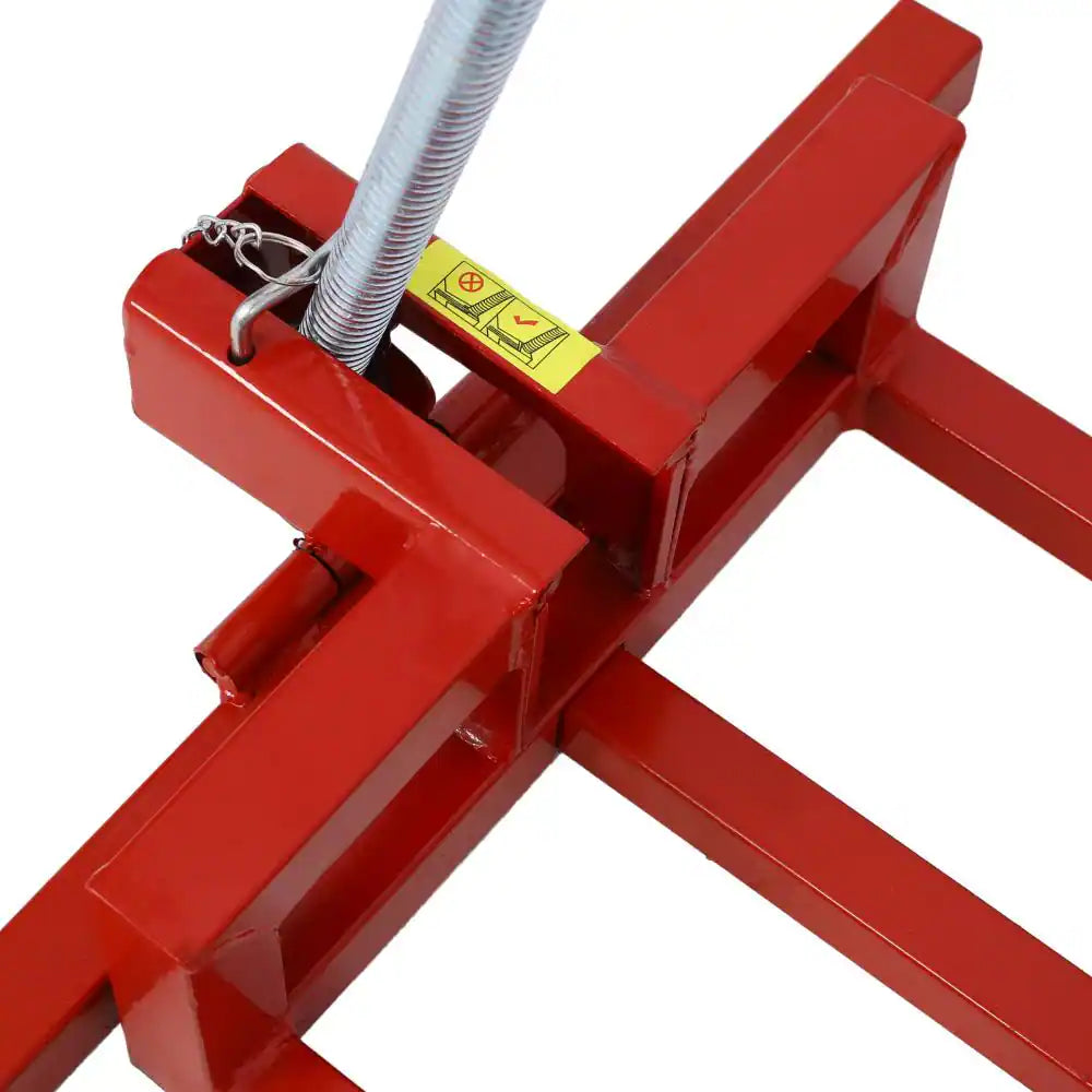 800Lb Lawn Mower Lift for Riding Tractors, Universal Tractor Lifter with 45° Tilt Adjustment, Red