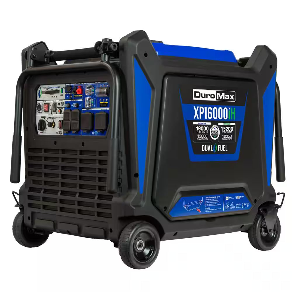 11,000 Watt Remote Start Portable Dual Fuel Home Backup Inverter Generator W/Co Alert