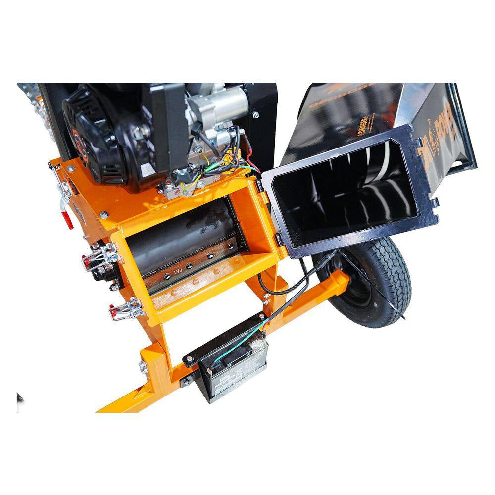 V2 Series 6 In. 15 HP 420 Cc Gas Powered Wood Chipper Shredder with Electric Start