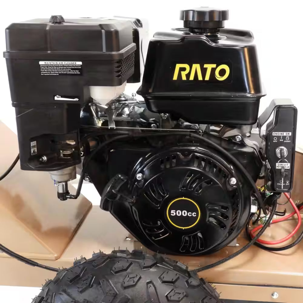 Double down Cutter 12 In. 15-HP Gas Powered Stump Grinder with High Torque Rato Electric Start Engine