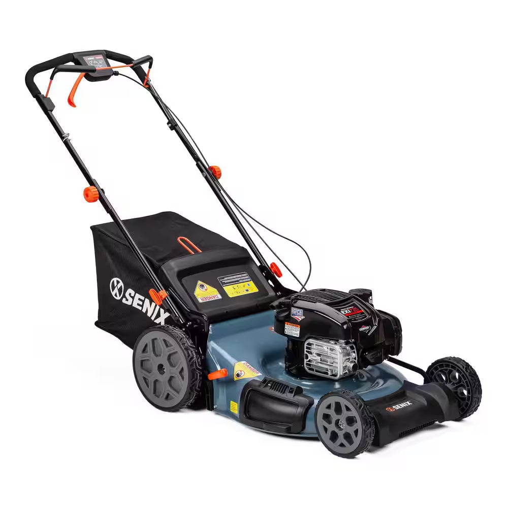 22 In. 163Cc 4-Cycle Briggs & Stratton Engine Gas Self-Propelled Lawn Mower with 3-In-1 Mulching Bagging Side Discharge