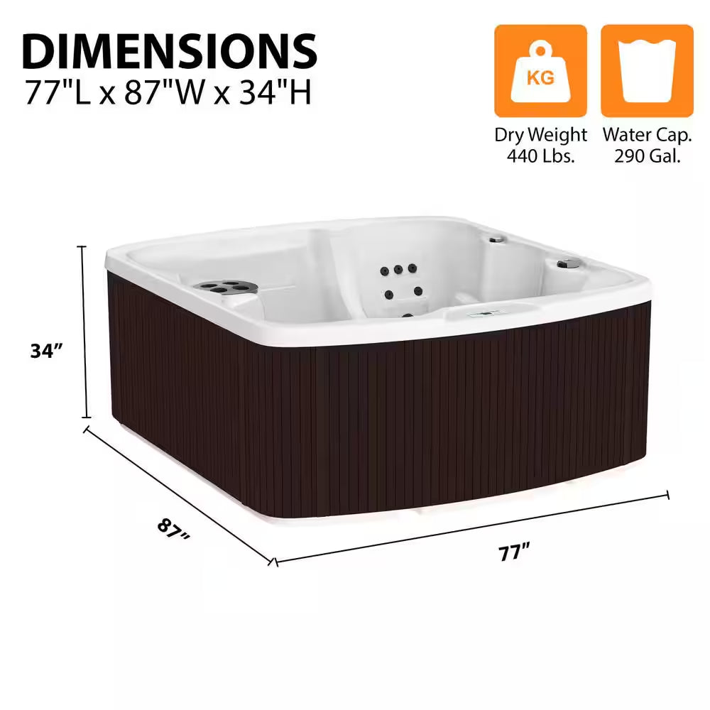 LS500 plus 5-Person 23-Jet 110-Volt Plug and Play Spa with Thermal Locking Cover