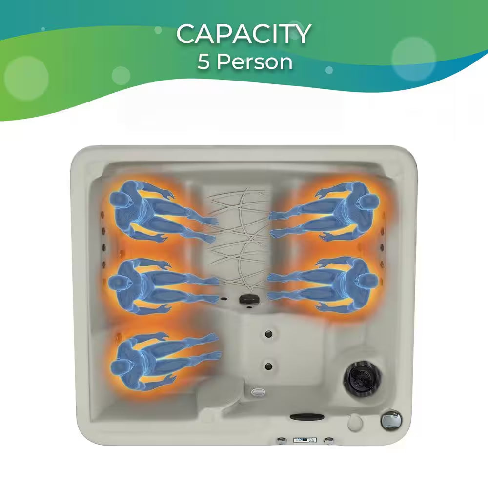 LS350DX 5-Person 28-Jet 110V Plug and Play Spa with Ozonator