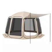 Screen House Tent, Portable Screened in Canopy with Carry Bag, 12 X 11 Ft. 10-12 Person Pop up Screen Tent with Awning