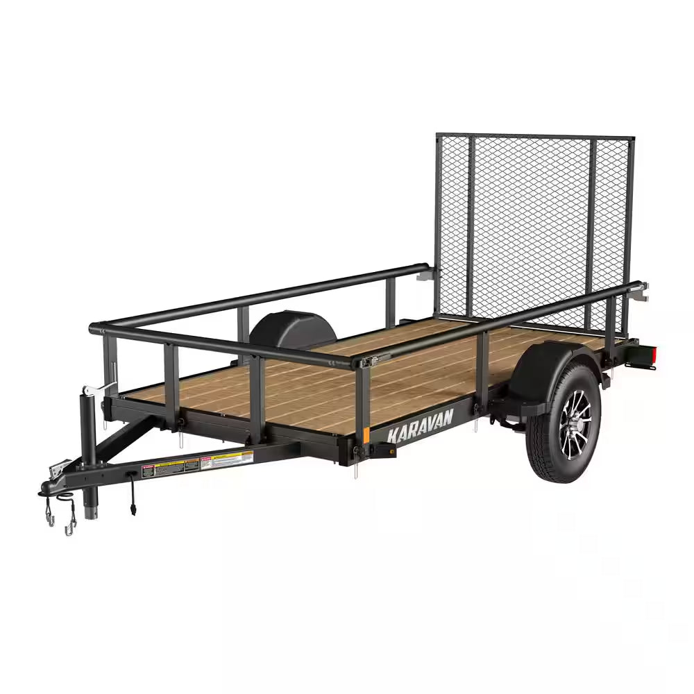 5 Ft. X 10 Ft. Wood Floor Utility Trailer Kit W/ Patented Pivot down Rail System