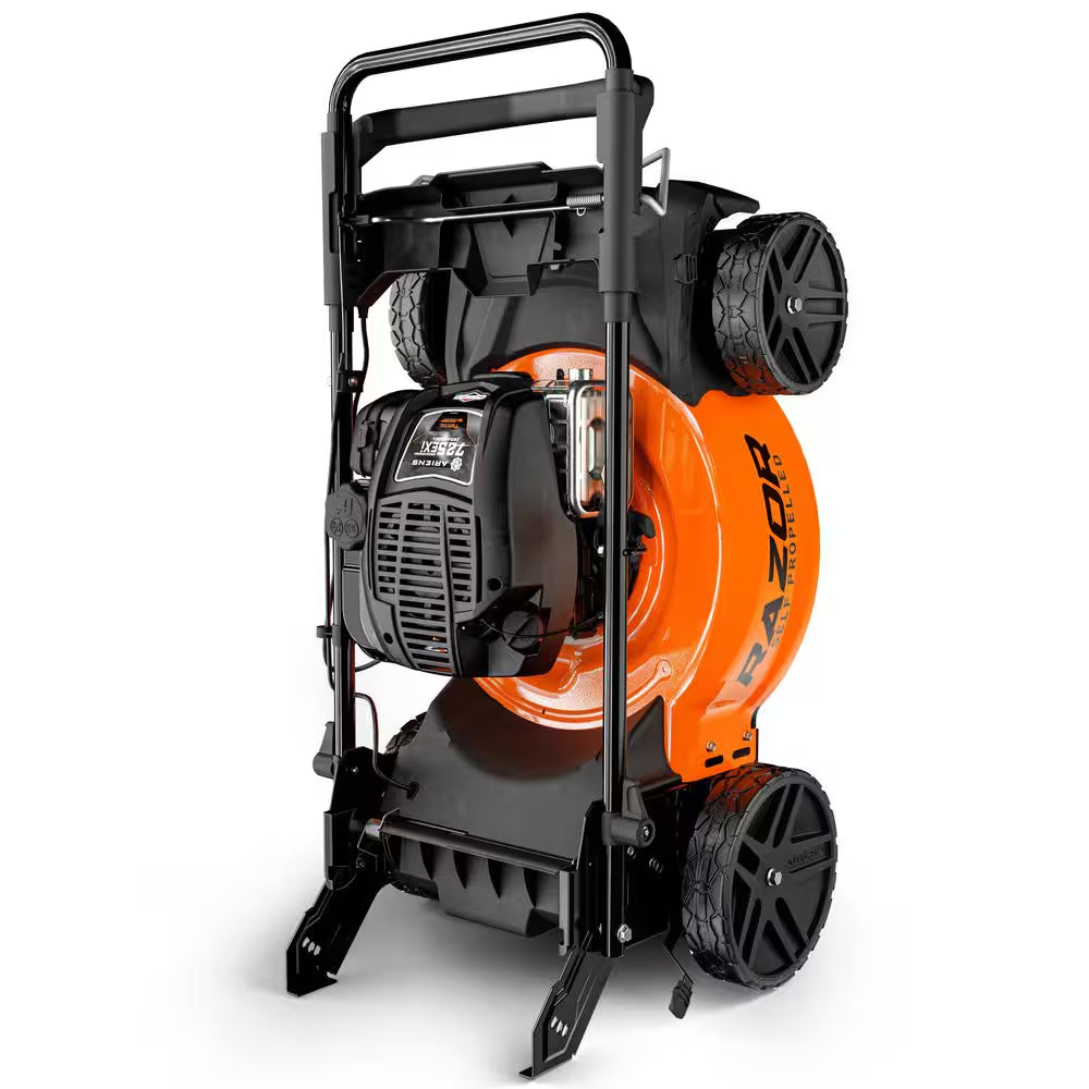 Razor Reflex 21 In. Briggs 163Cc Easy Start Gas Self-Propelled Walk behind 3-In-1 Mower with Vertical Storage