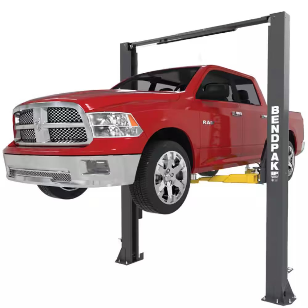 10APX 2 Post Car Lift 10,000 Lb Capacity-Adaptable Clearfloor W/Adjustable Width, High Rise, 220V Power Unit Included
