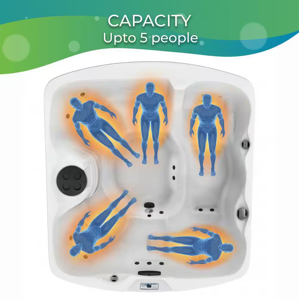 LS500 plus 5-Person 23-Jet 110-Volt Plug and Play Spa with Thermal Locking Cover