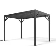 Evolution 8 Ft. X 12 Ft. Black Modern Heavy Duty Steel Pergola Kit