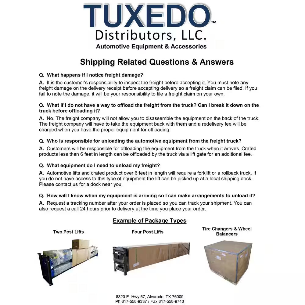 UTV/ATV Table Scissor Lift 2500 Lbs. Weight Capacity with Portability