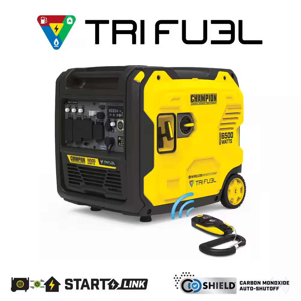10,000/8000-Watt Wireless Remote Start Portable Generator with Free 3-Year Warranty for Home Backup and Storm Prep