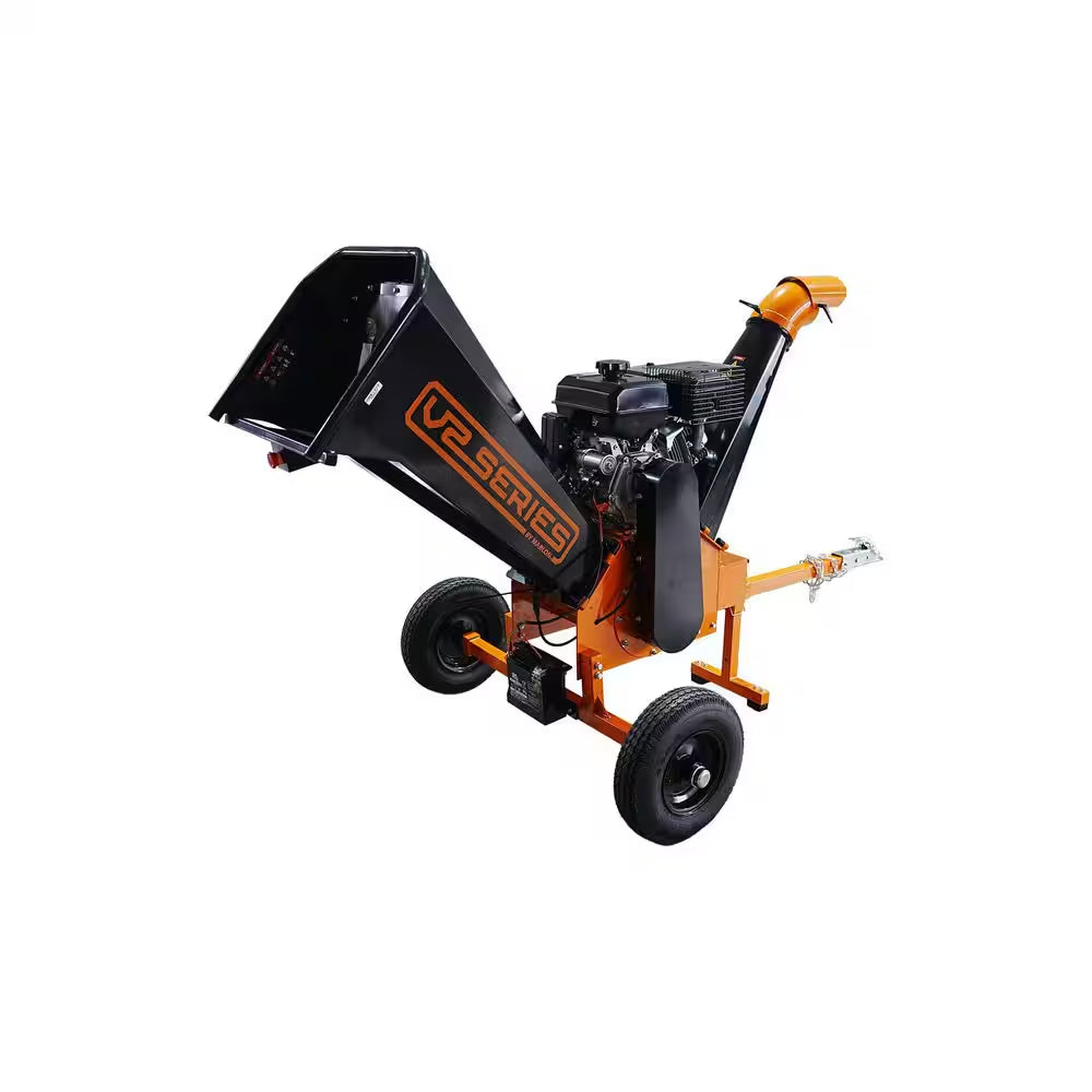 V2 Series 6 In. 15 HP 420 Cc Gas Powered Wood Chipper Shredder with Electric Start