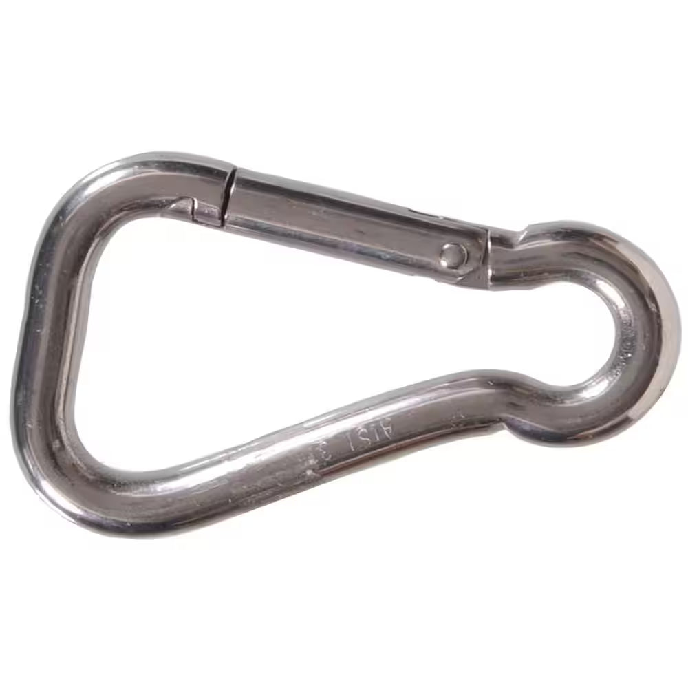 5/16 In. Opening Stainless Steel Safety Spring Snap Link (3-Pack)