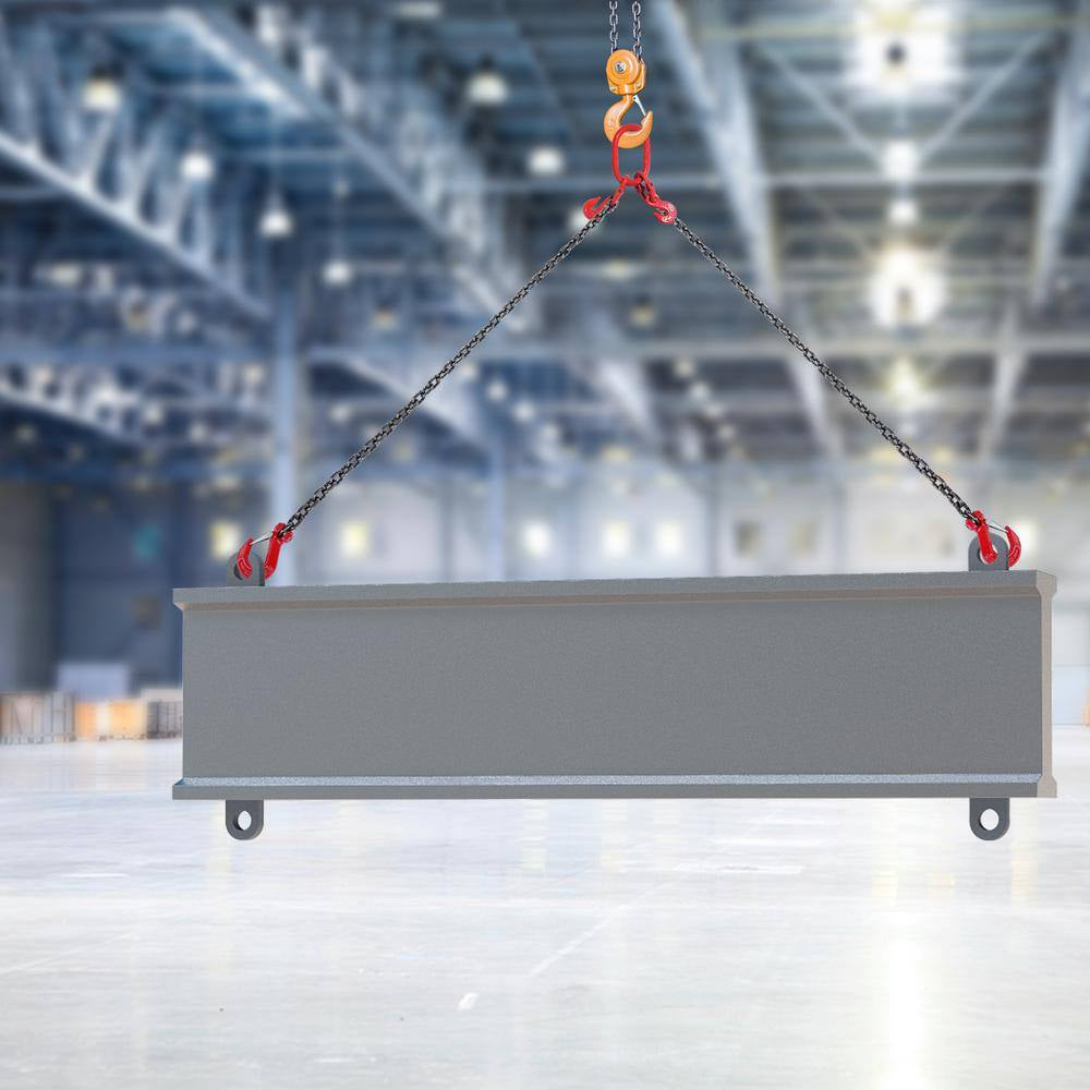 Chain Sling, 5/16 In. X 6 Ft. Lifting Chains with Hooks, G80 Engine Chain Hoist Lifts, 6600 Lbs. Lifting Sling Chains