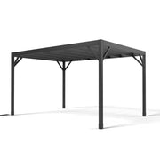 Evolution 10 Ft. X 14 Ft. Black Modern Heavy Duty Steel Pergola Kit